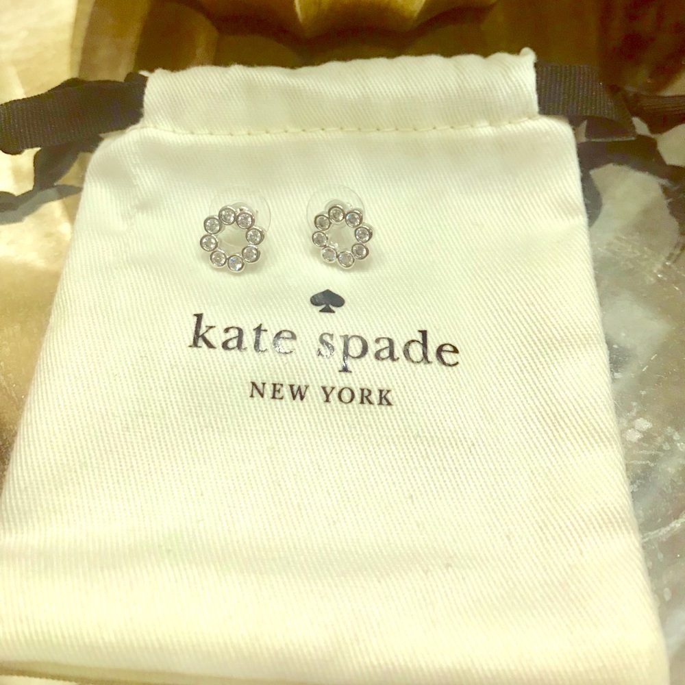 Kate Spade Full Circle Silver Pave New in Bag